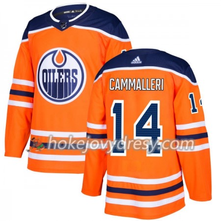 Pánské Hokejový Dres Edmonton Oilers Mike Cammalleri 14 Adidas 2017-2018 Oranžová Authentic